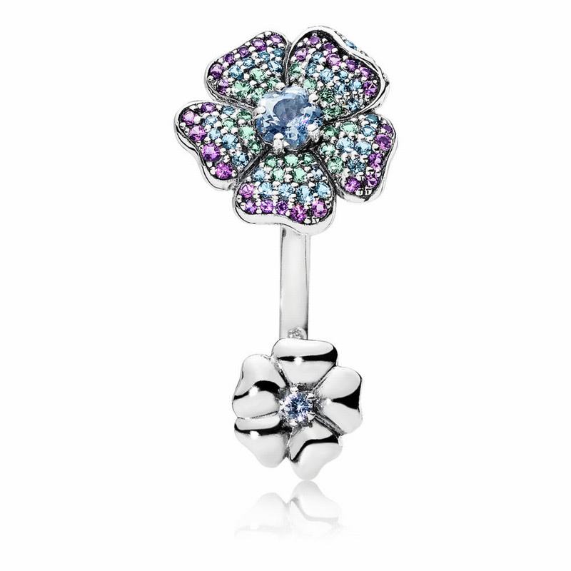 Pandora Glorious Blooms Stackable Ring Clearance NZ, Sterling Silver (271345-ZPC)